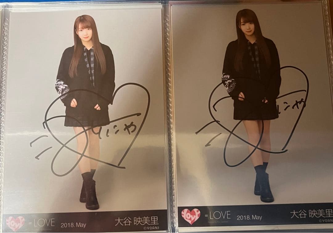 ＝LOVE イコラブ　大谷映美里　直筆サイン　生写真8枚