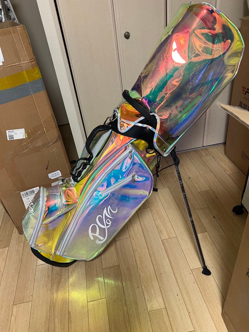 PGM 虹色 オーロラ　スタンドキャディバッグ