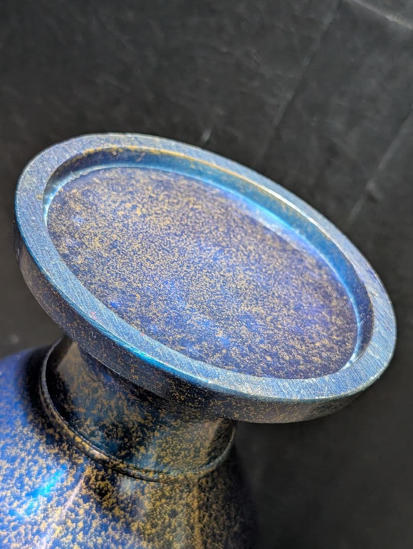 花瓶 イタリア コバルト 花瓶 Seguso Vetri d'Arte ？