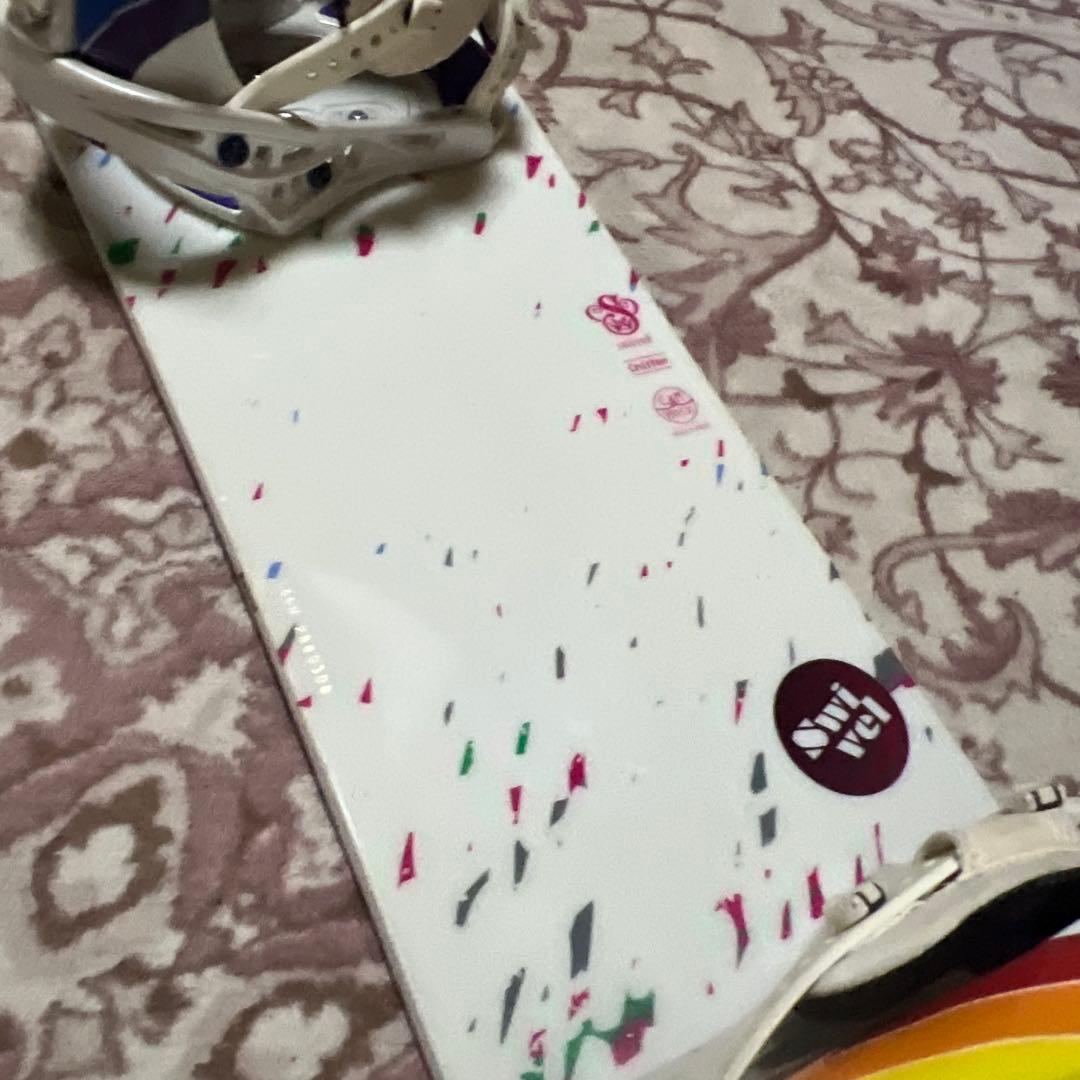 レディース 子供 146cm FLUXバイン付 スノーボード2点セット