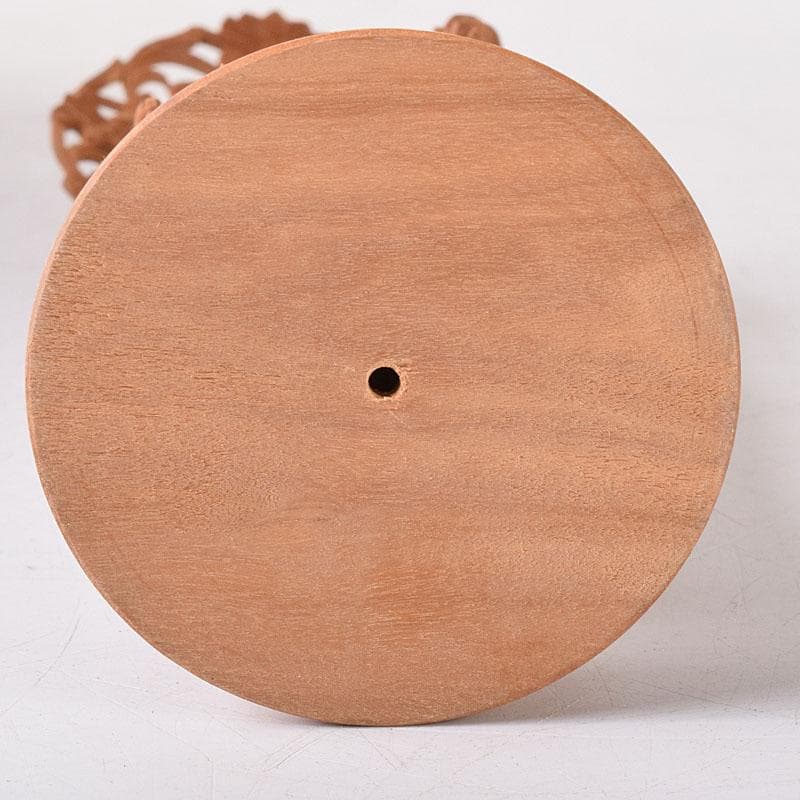 仏教美術　木彫　白檀　観世音菩薩像　仏像　置物　時代箱　C　7585