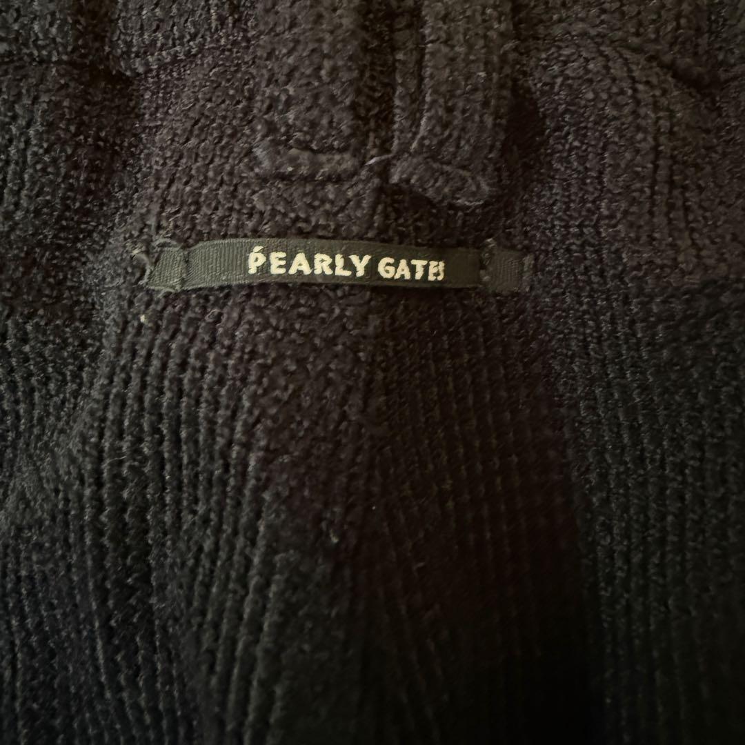 人気デザイン　パーリーゲイツ　パンツ　L〜XL相当 紺　黒　サイドライン　5