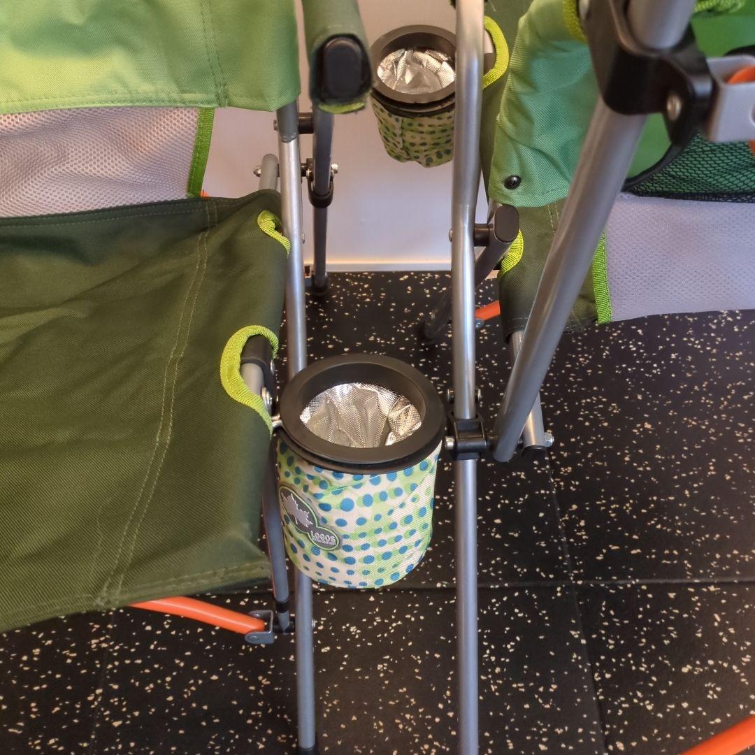 ロゴス LOGOS Life バックホールドチェア（ブラウン）2台セット【美品】