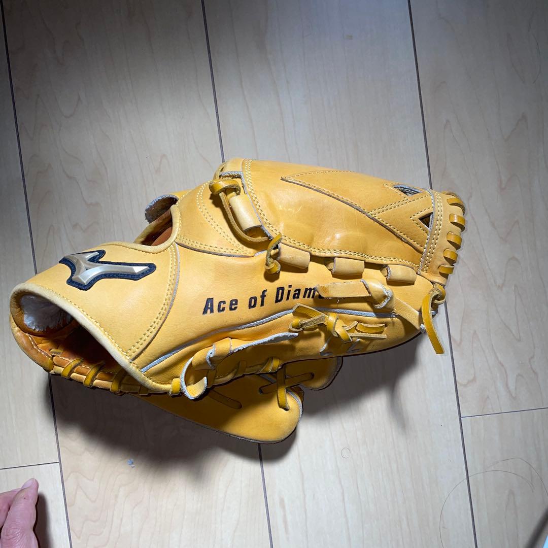 Mizuno Ace of Diamond イエロー グローブ