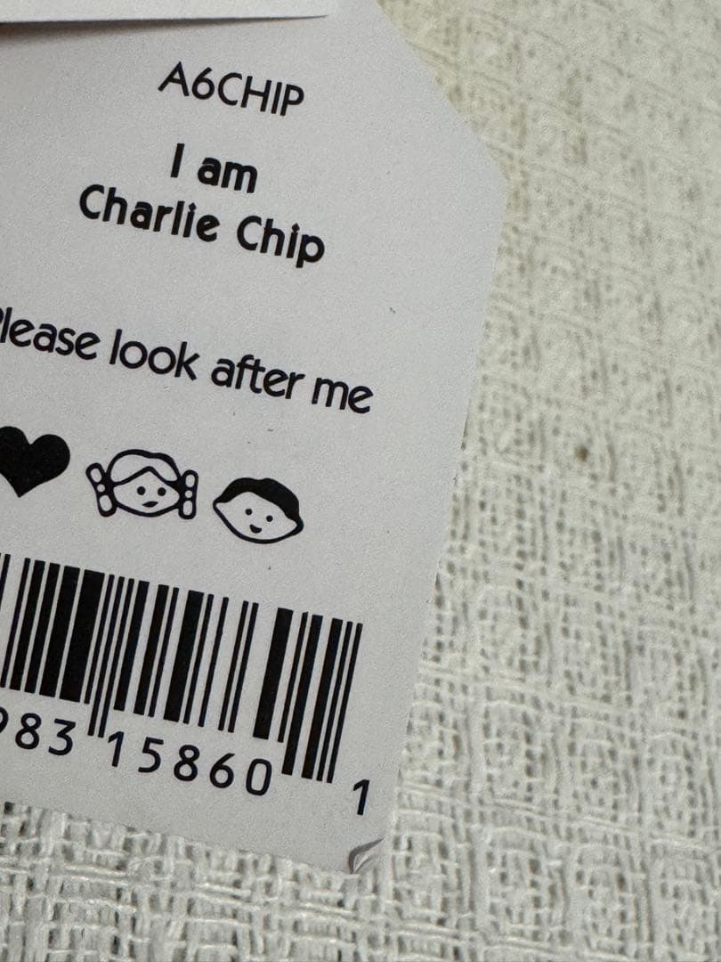  ロンドン限定 I am Charlie Chip ぬいぐるみ