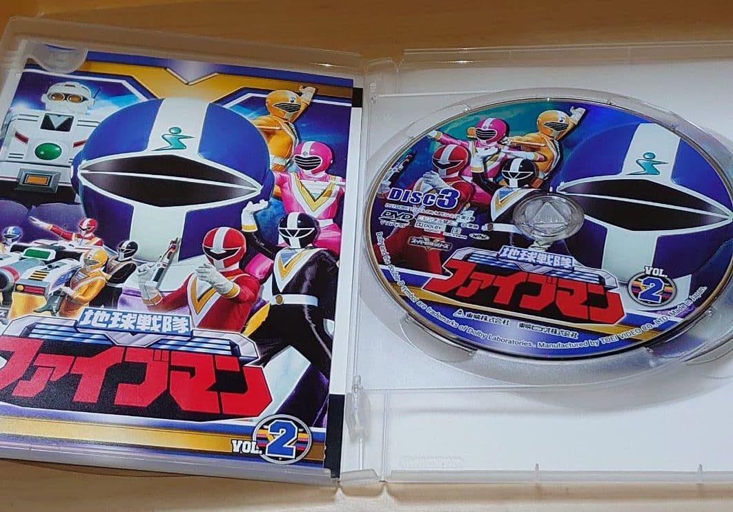 地球戦隊.ファイブマン。DVD全5巻セット。