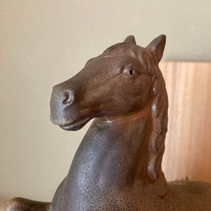 備前焼　松井與之作　干支置物　午　その2