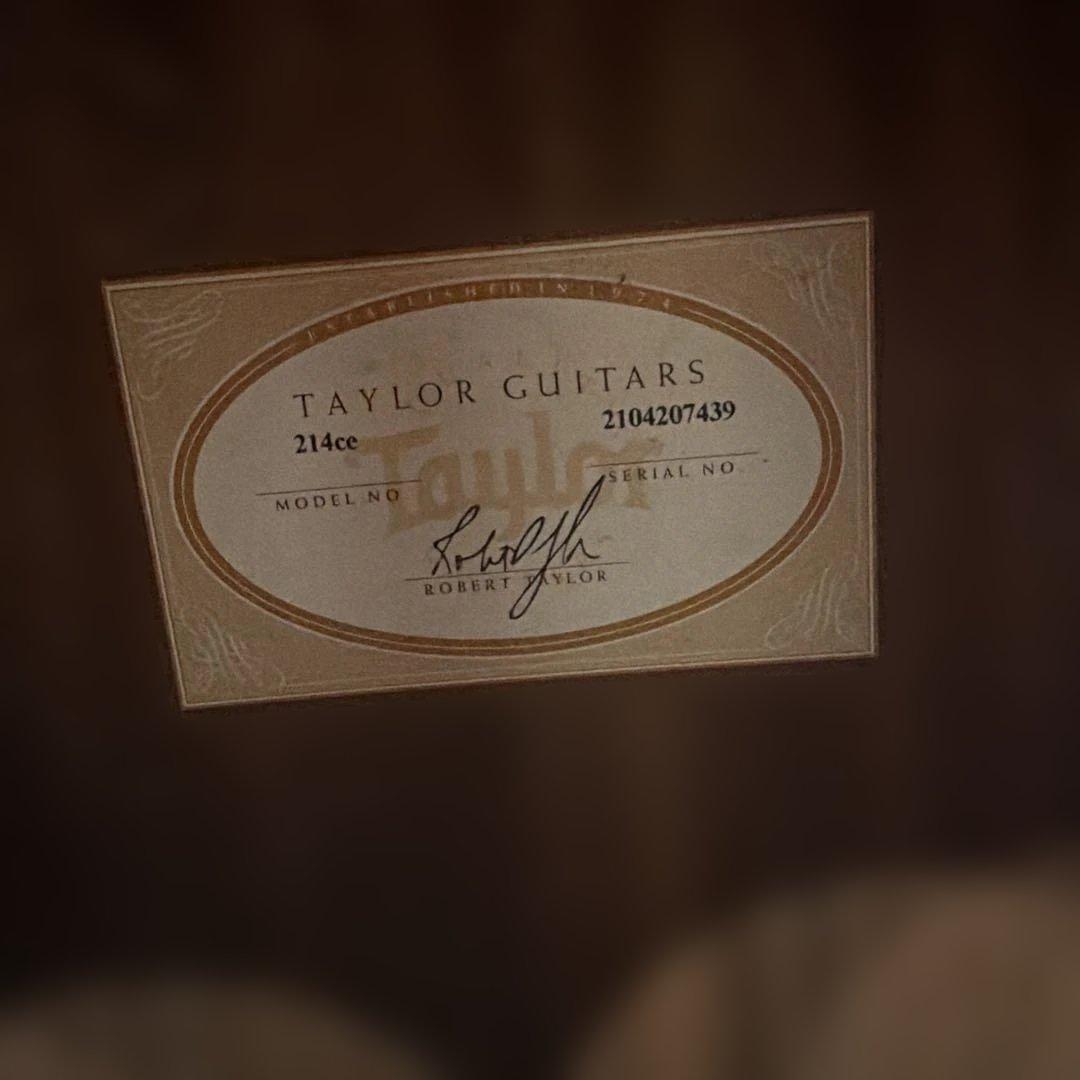 Taylor アコースティックギター 214ce-Koa 専用ケース付き