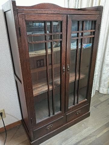 アンティーク 棚 ケース 梱包・発送たのメル便か手渡しで