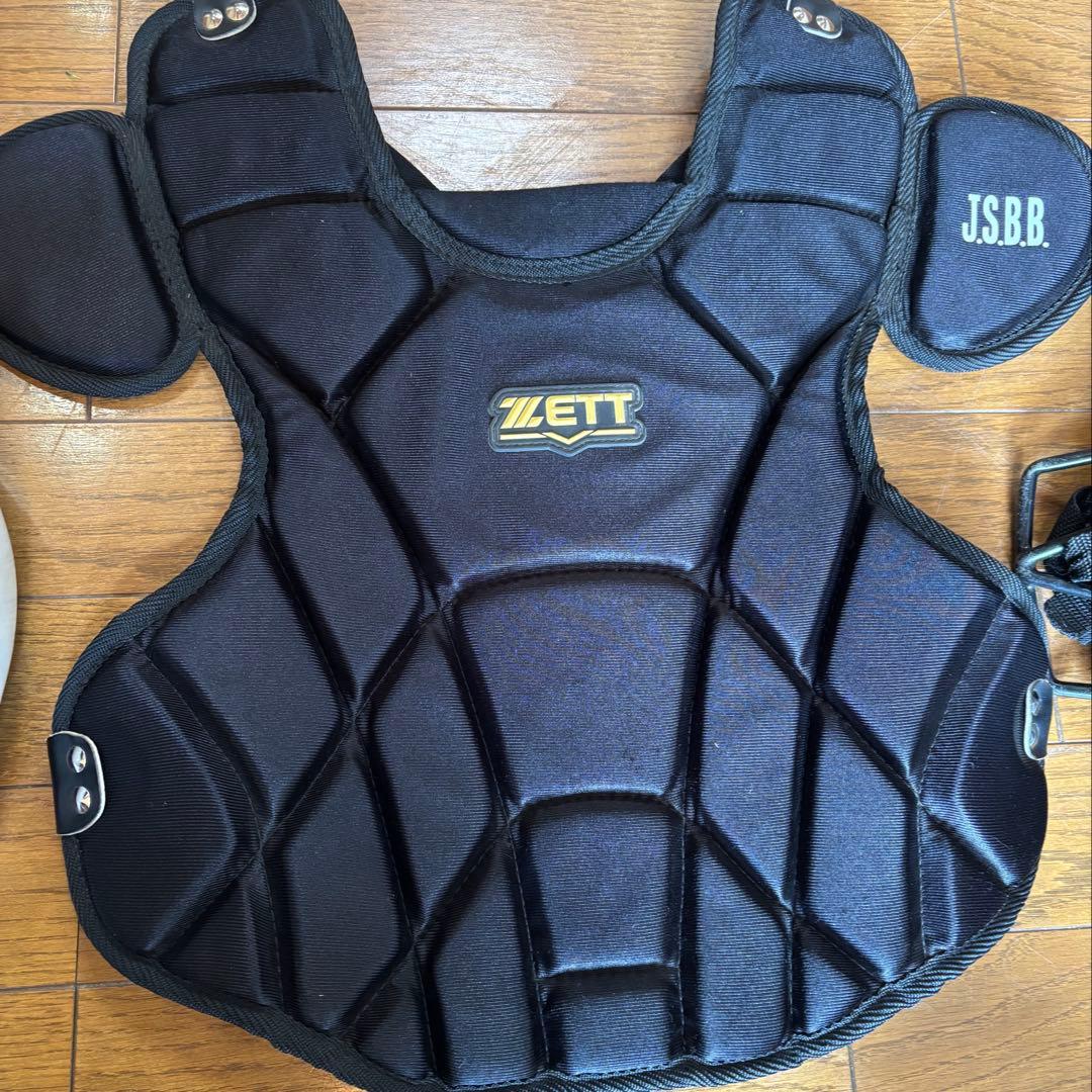 軟式少年野球用 ZETT製キャッチャー用防具セット