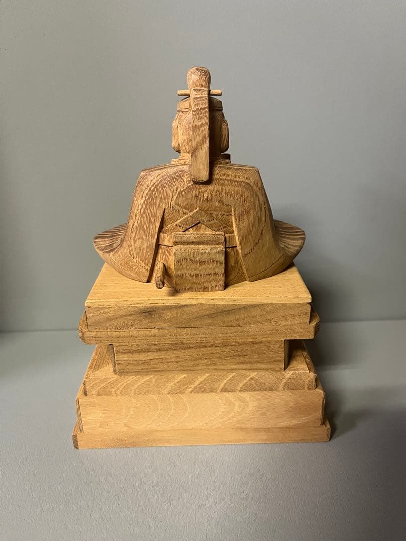 菅原道真公　木彫り　欅材　天神様　学問の神様　22