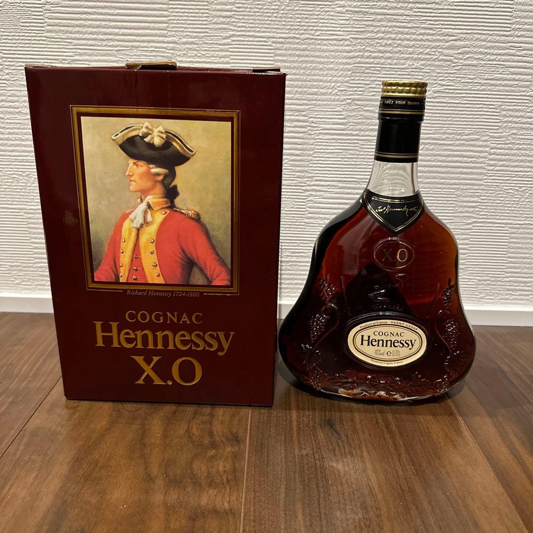古酒　ヘネシーXO クリアボトル 金キャップ