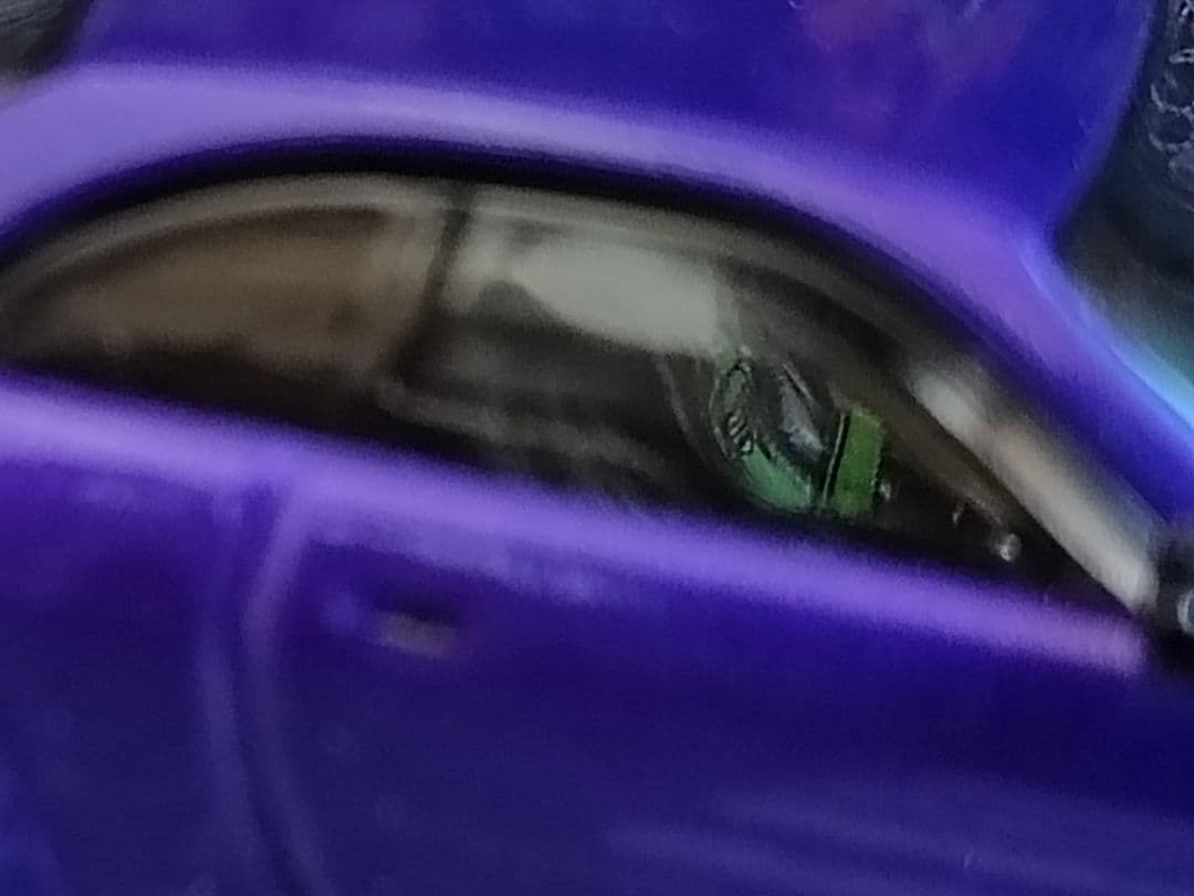 トミカ改造 日産 R33 GTR オーバーフェンダー 紫 深リムホットウィール