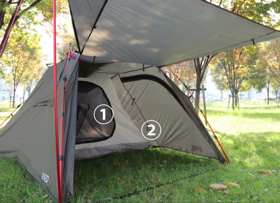 DOD ワンタッチテント T2-466 ライダーズバイクインテント