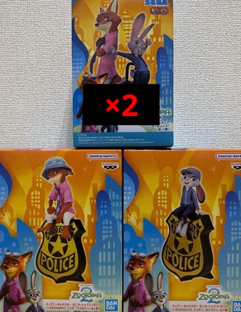 ズートピア2 モニタートップ フィギュア ニック ジュディ プレミアムフィギュア