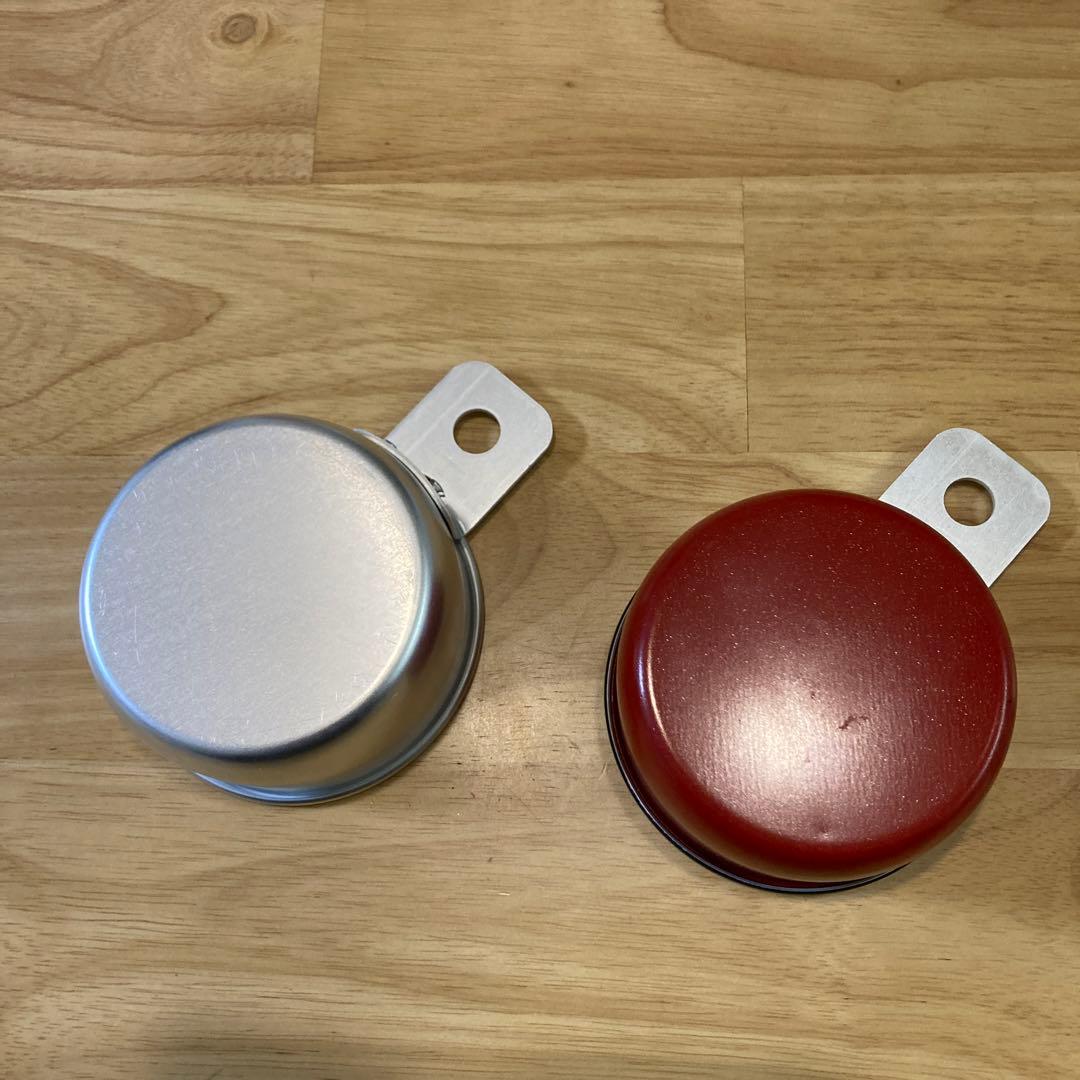 【値下】トランギア ハーフパイントマグ レッド アルミ製 2個セット新品未使用