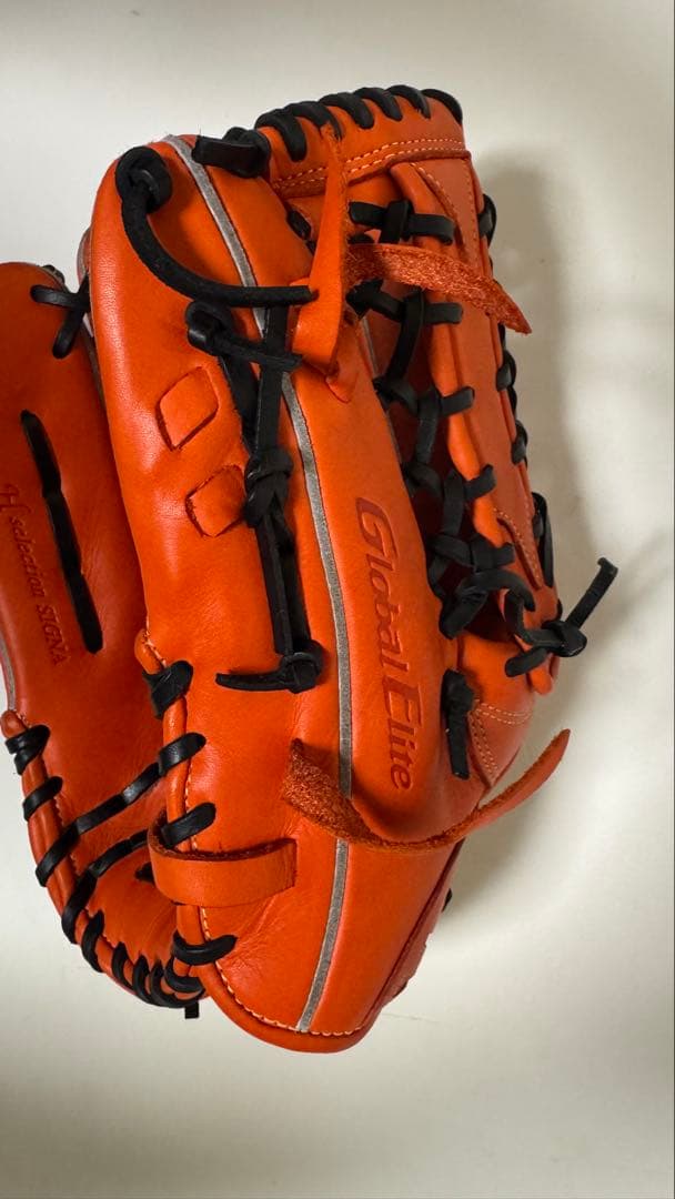 Global Elite 軟式グローブ オレンジ ミズノ
