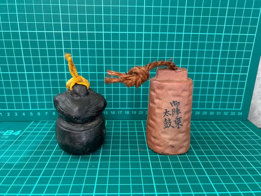 日本の伝統的な陶器置物セット売り　土鈴①