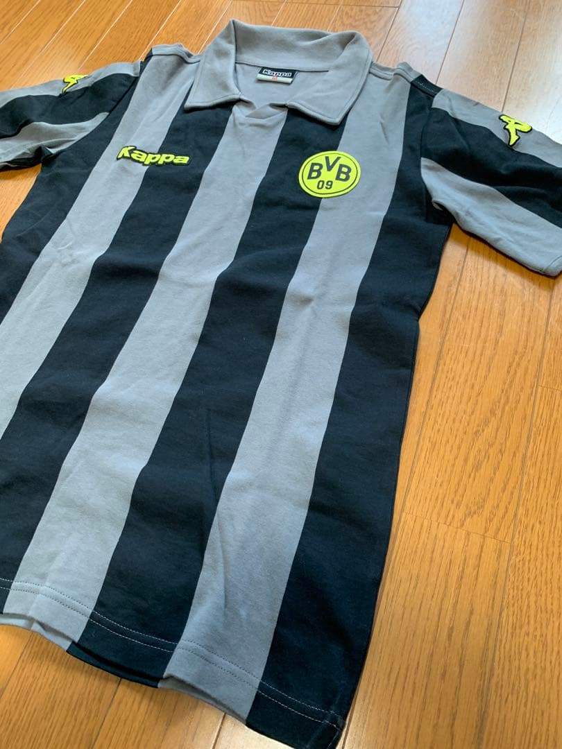 【激レア】Kappa ボルシアドルトムントユニフォームMサイズ グレー/ブラック
