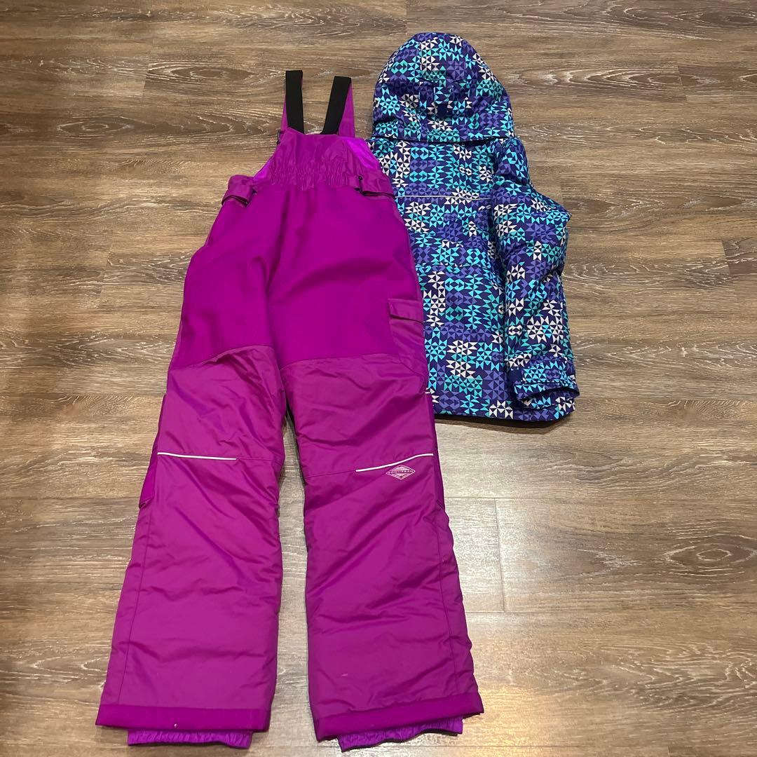 コロンビア　150 スキーウェア　女の子　ウェア セットアップ