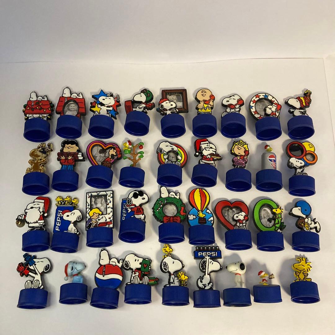 スヌーピー ペプシ ピロードールオーナメント& ペプシボトルキャップ レアな缶他