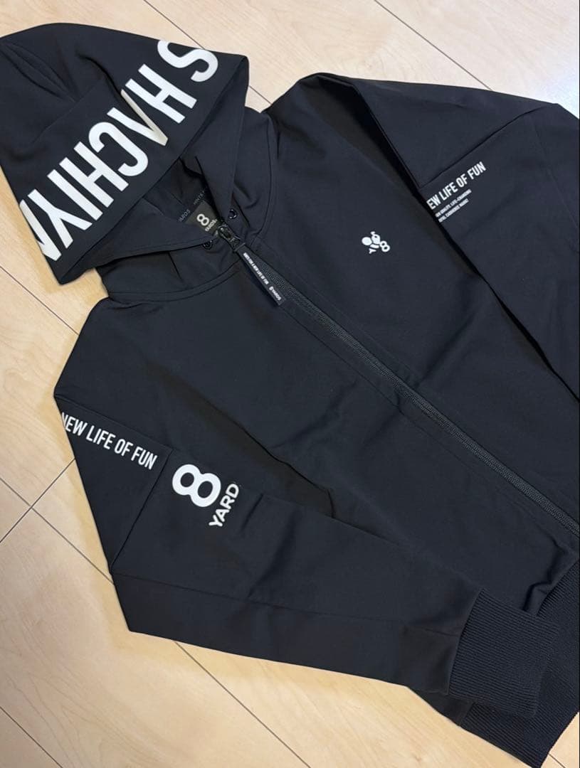 【完売品】8yards Tagline BIG HOODIE パーカー　ブラック