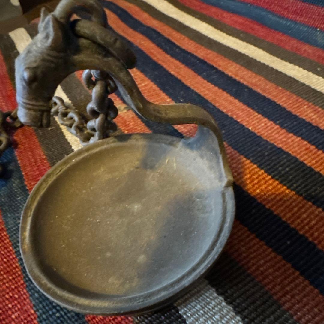 インドブラス吊るし灯明L