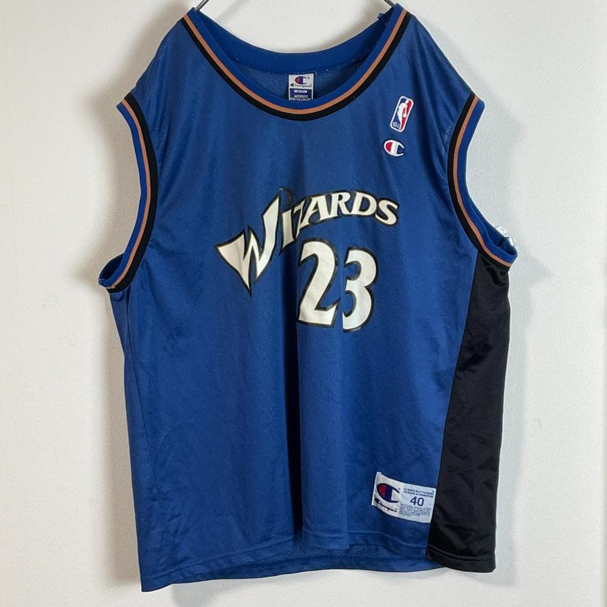 【NBA】Champion マイケル・ジョーダン 23 ゲームシャツ ウィザーズ