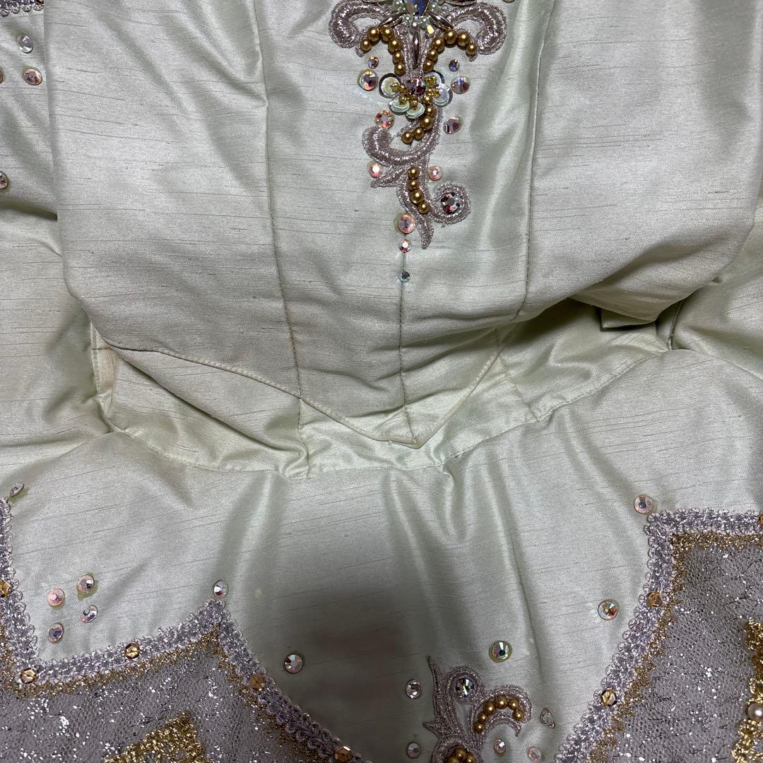 薄緑色のビーズ刺繍チュチュ