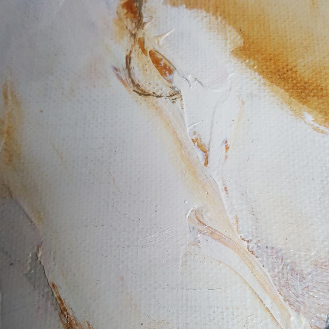 【油彩】二科展理事　松任谷國子先生　原画「リスボンの丘」独特なタッチで描く女性画