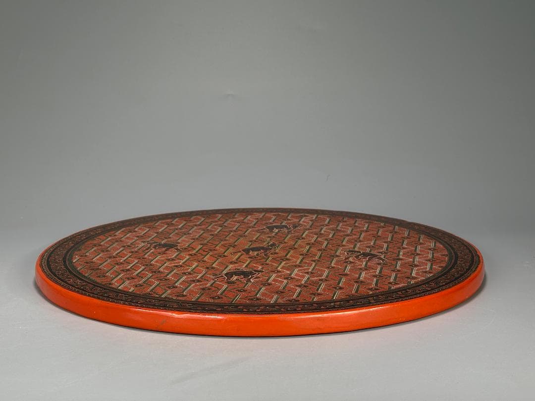 折り畳み花台　漆器　机　卓　タイ　美品