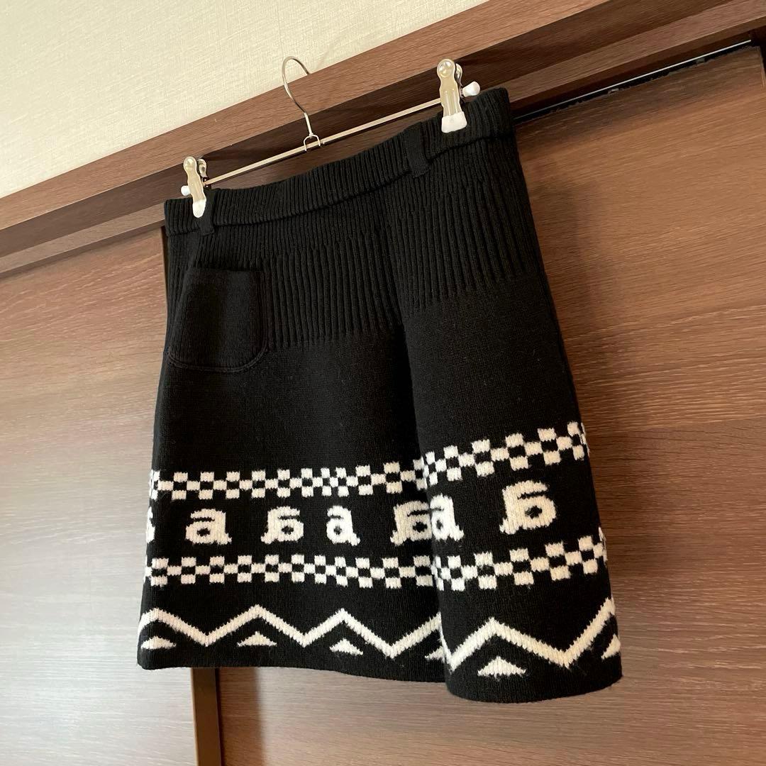 美品☆archivio アルチビオ ブラックニットスカート『38』☆