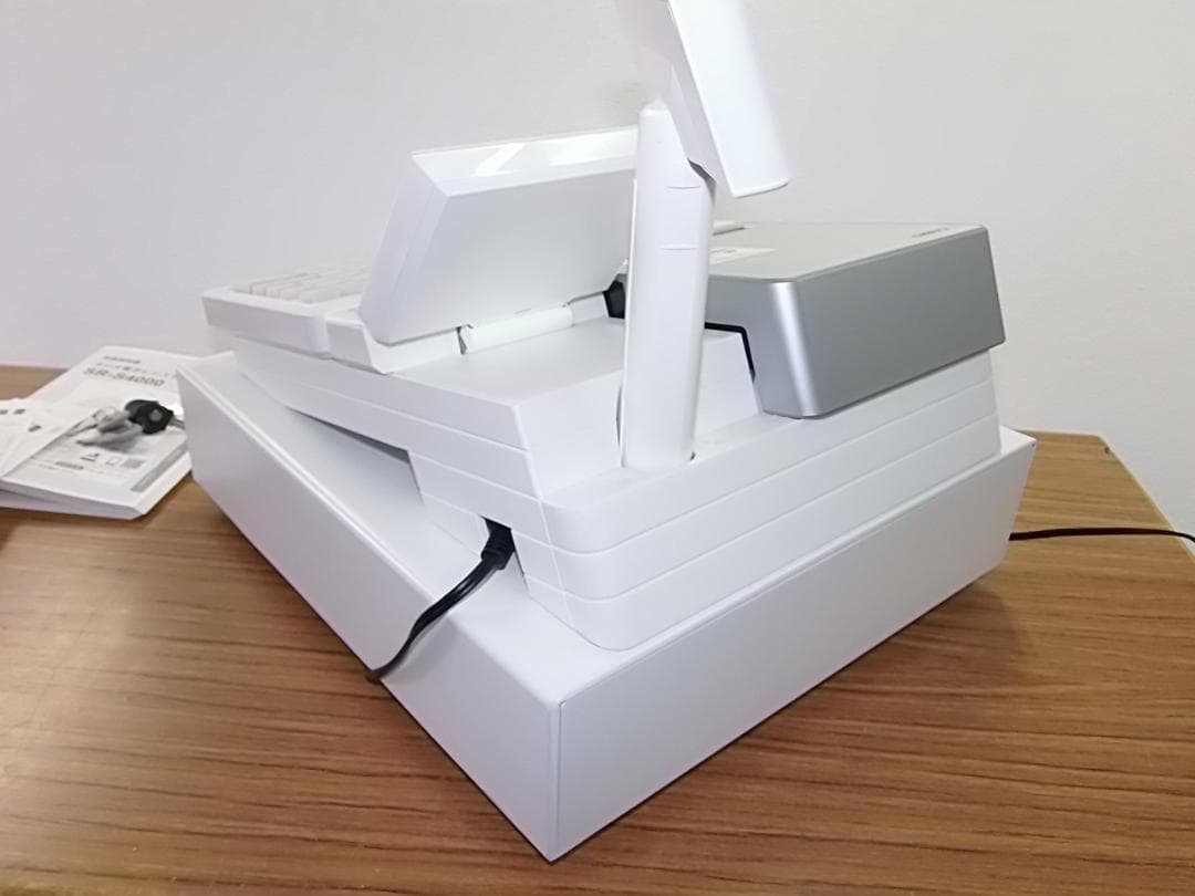 PCで売上管理220設定無料カシオSR-S4000軽減税率インボイスレジスター