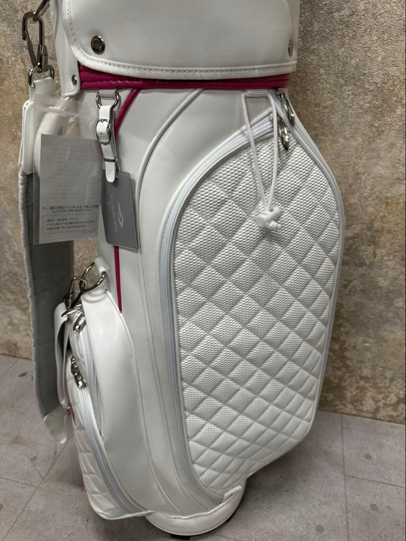 TIGORA ティゴラ キャディバッグ ホワイト×ピンク クラブセット