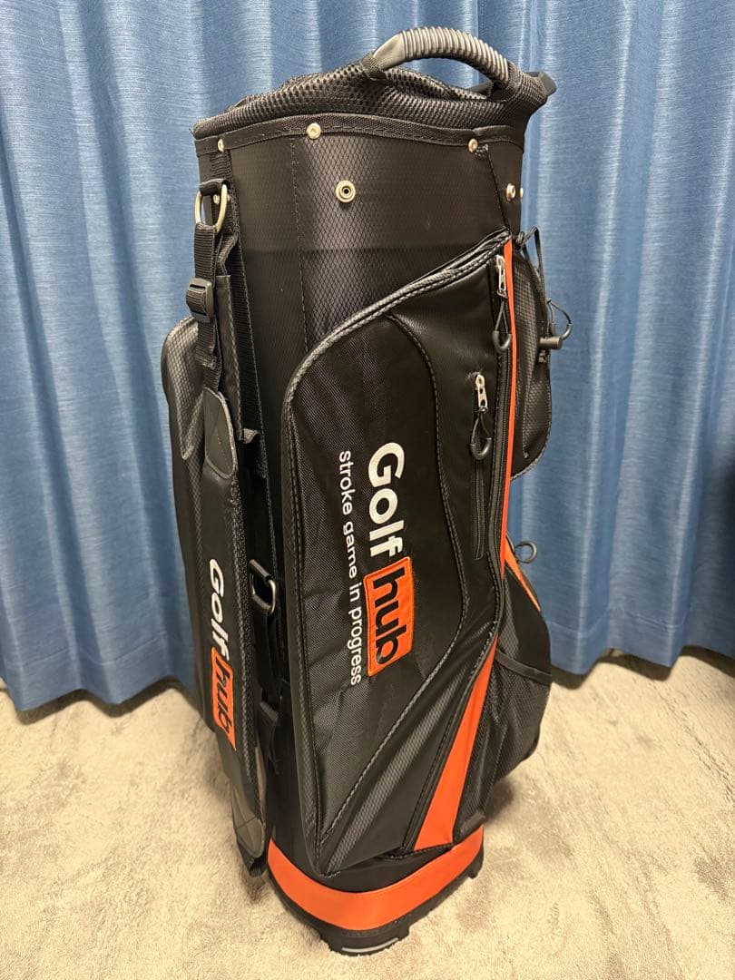 新品 未使用 キャディバッグ golf hub 9.5型 ゴルフバッグ