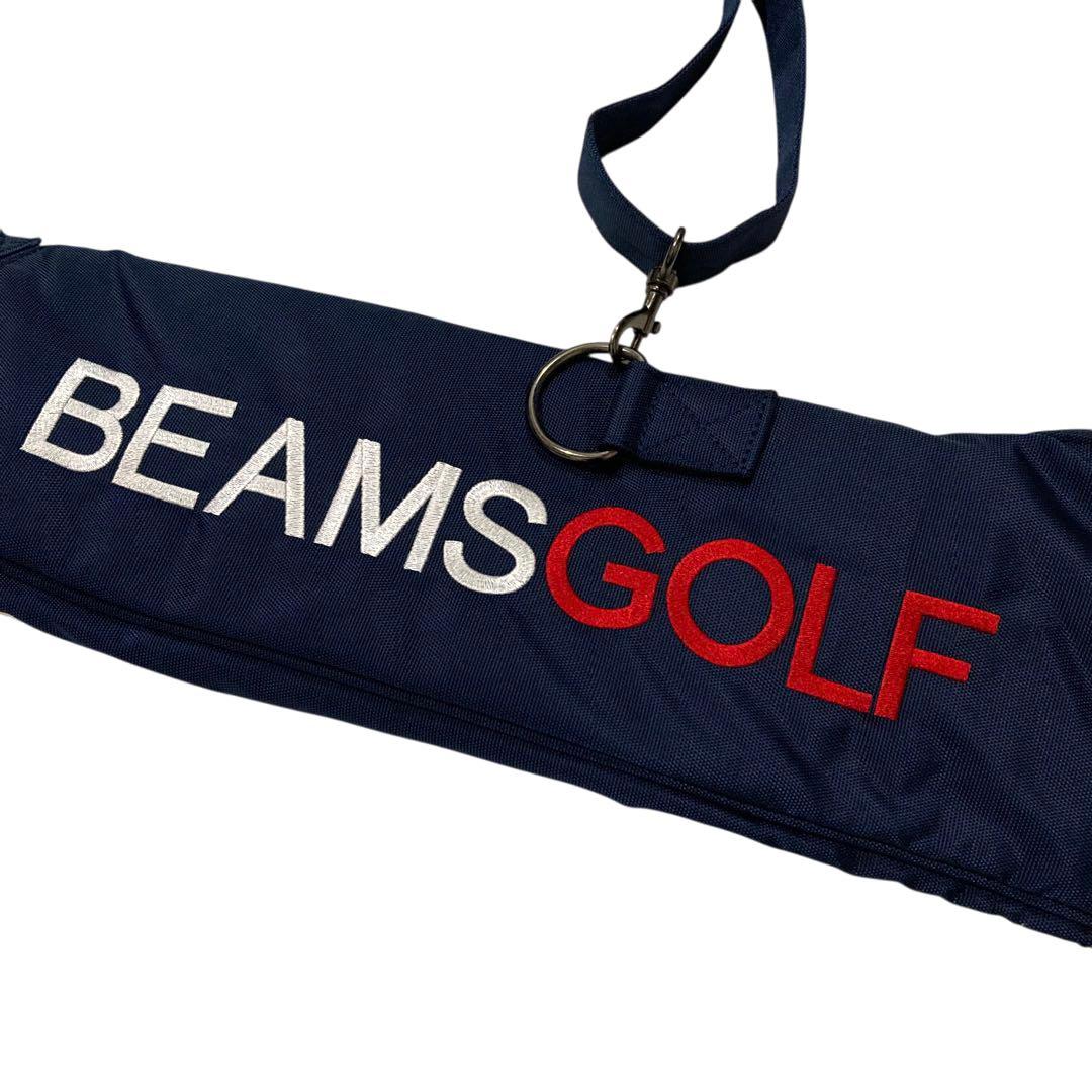 【美品】ビームスゴルフ　クラブケース　ネイビー　刺繍　BEAMS　男女兼用