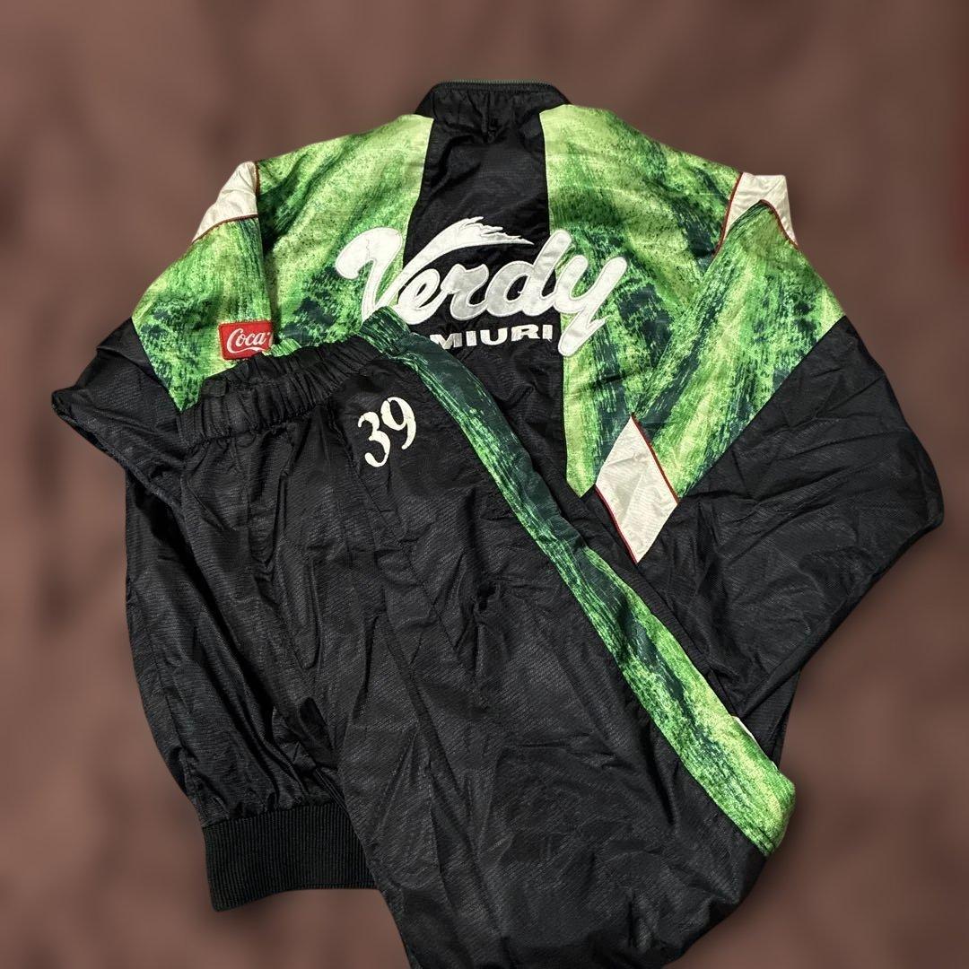 ヴェルディ川崎時代　選手支給用ウインドブレーカー上下サイズXO コカコーラスポ入