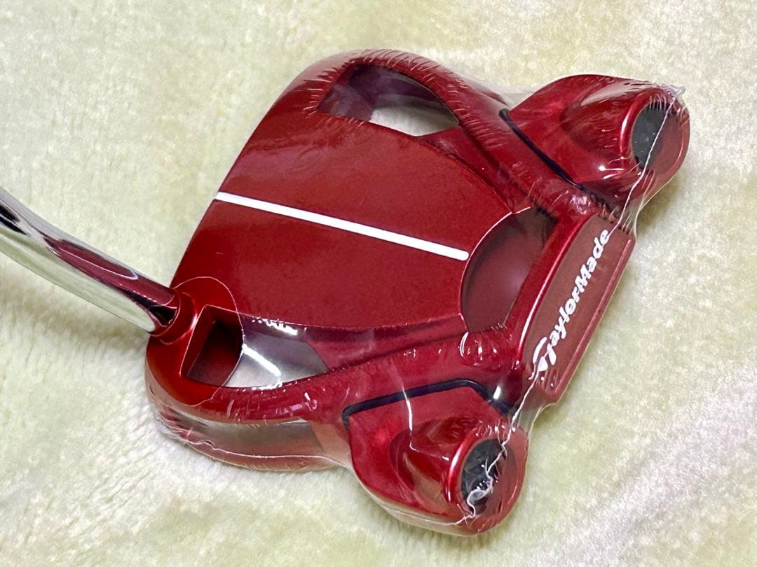 新品 スパイダー レッド パター ダブルベンド 34インチ