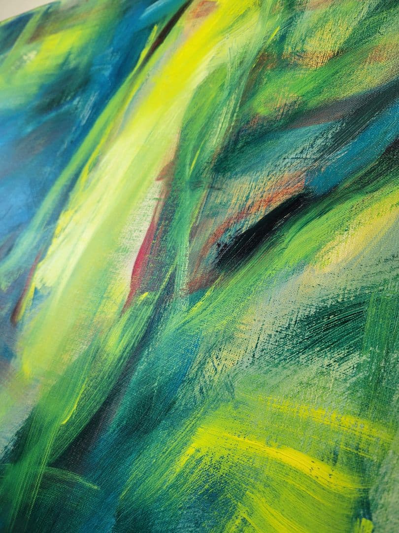 No.4「青の光景」絵画 油絵 キャンバス直筆