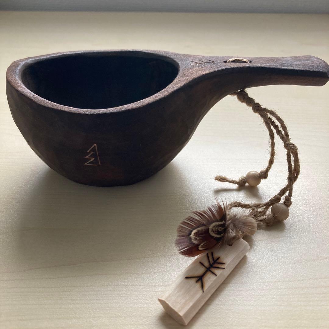 【新品】ソウルオブシベリア　#4 ホワイトペンダント　ククサ　No.8002