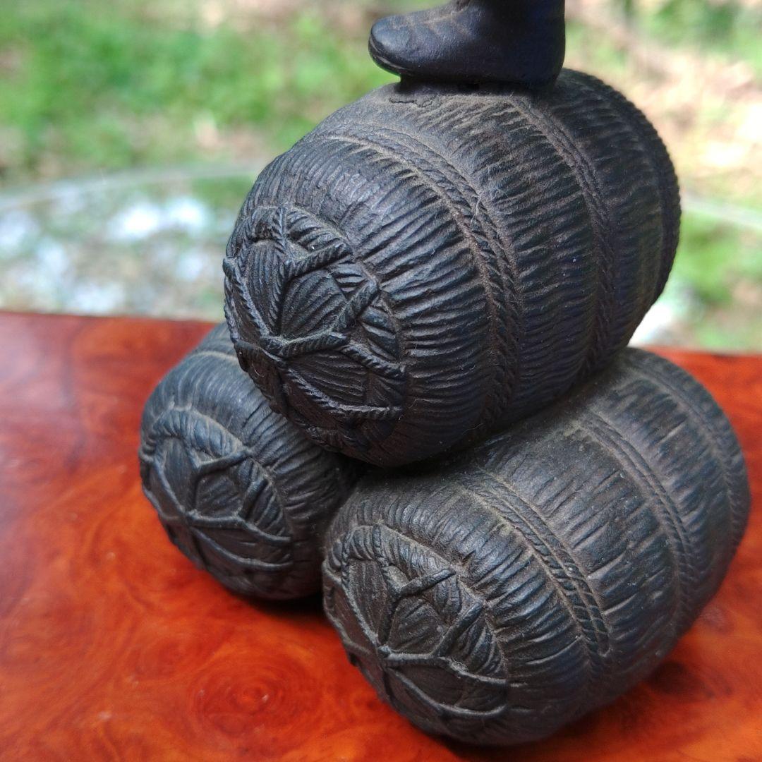 アンティーク　銅鋳物　大黒天像