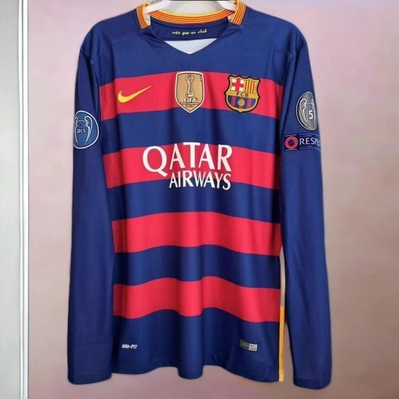 15-16 バルセロナ SUÁREZ 9番 長袖 シャツ スアレス