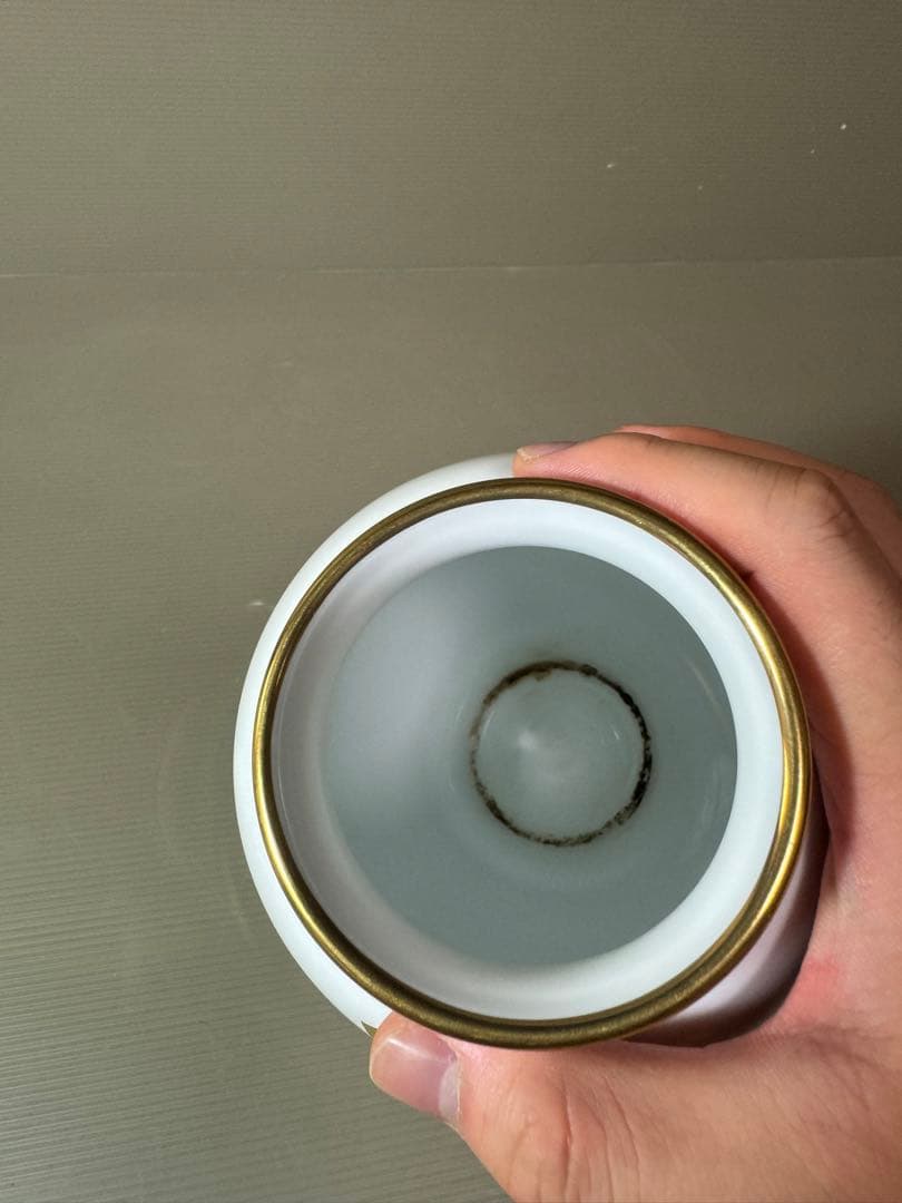 2758 大倉陶園　OKURA　金蝕薔薇文　花瓶