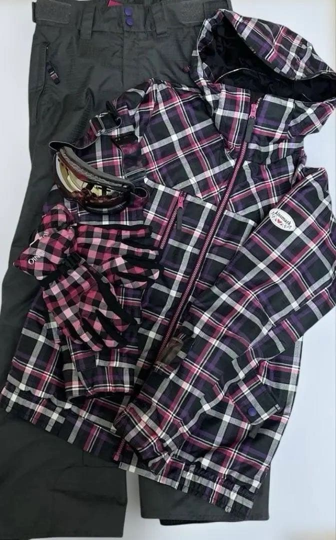 kissmark スキーウェアL・ゴーグル・IGNIO スキーグローブLセット