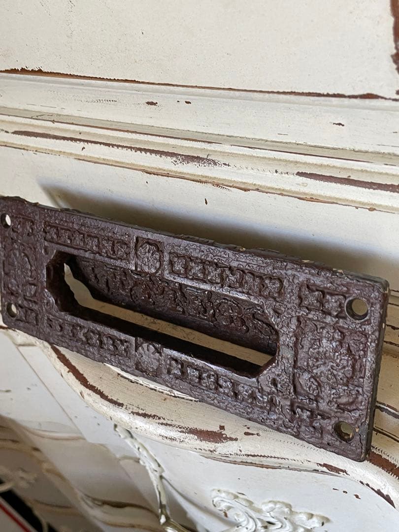 イギリス　アンティーク　郵便受け　ポスト　受け口　Letter 140年　レア