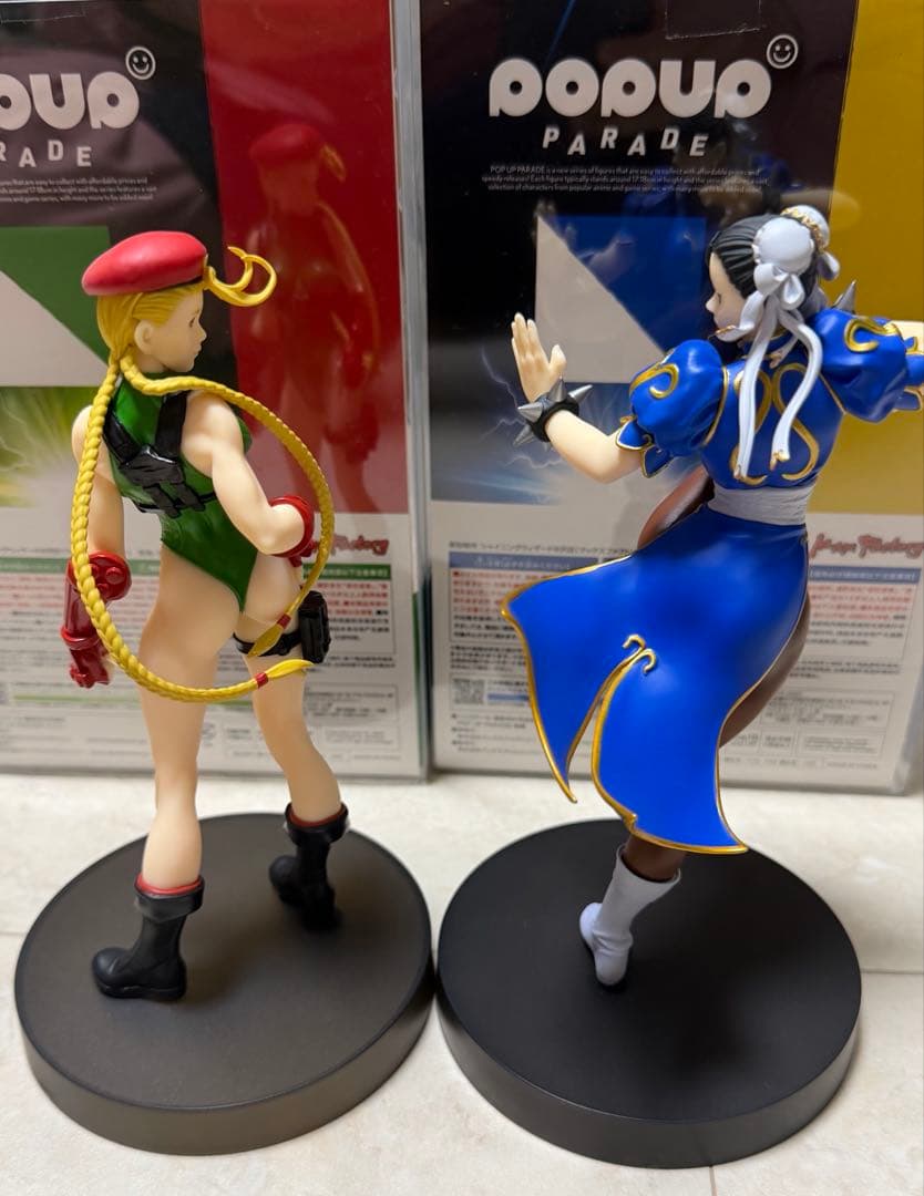 春麗＆キャミィ フィギュア POP UP PARADE 開封済 美品 箱あり