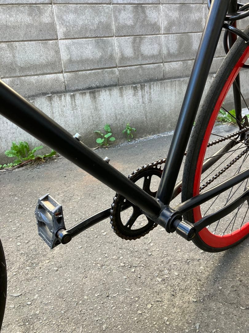 カ*す様 クロスバイク ブラック/レッド