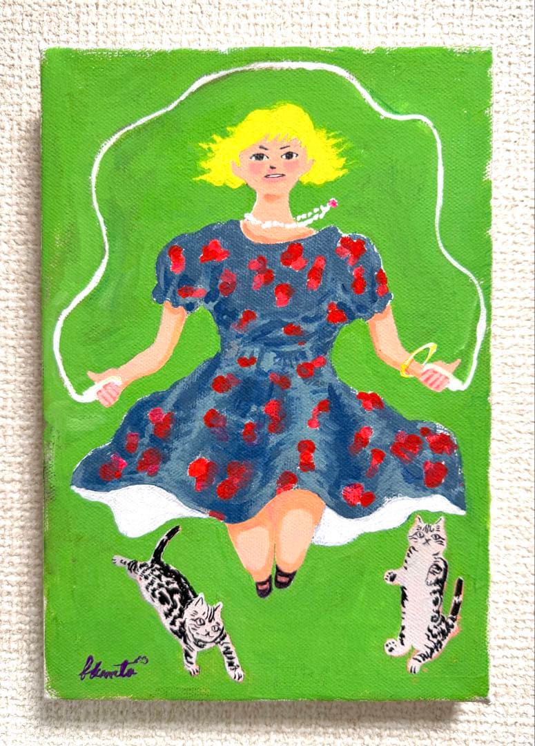 絵画 jumping girl