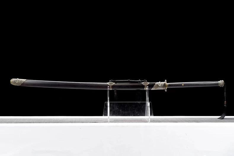 【屠龍苗刀二】繍春刀 牛尾刀 苗刀 手鍛造打 鋼刀 冷兵器 古兵器 武具 両手刀