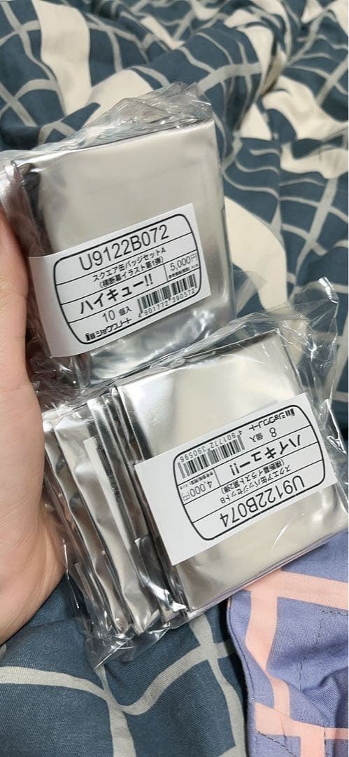 ハイキュー 横断幕　スクエア缶バッジ 第一弾 第二弾セット　セブンネット限定